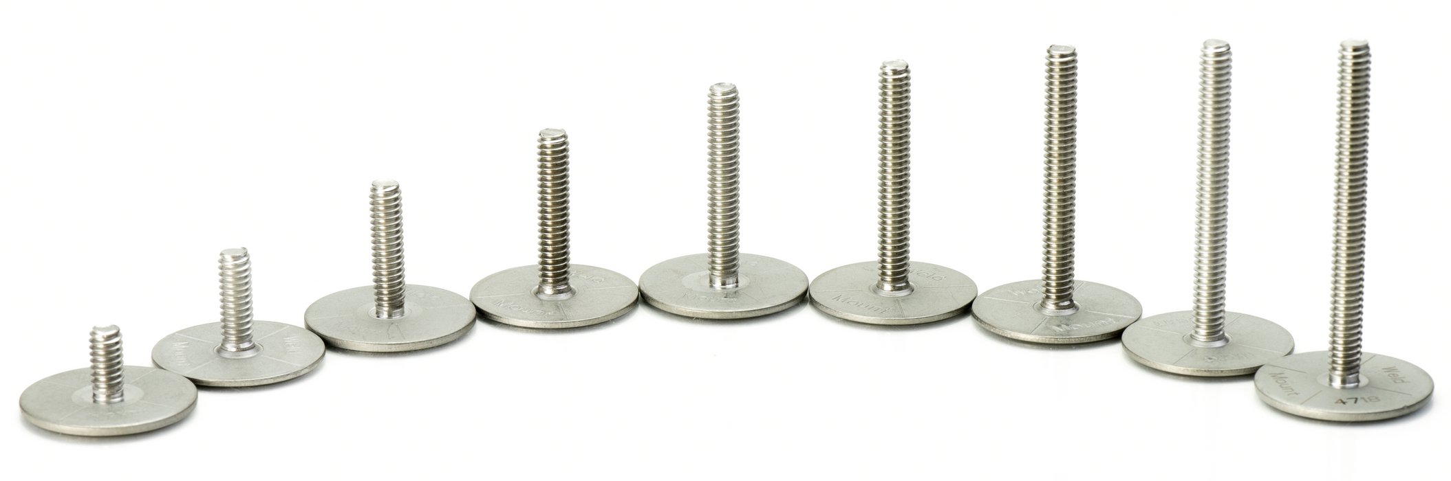 Threaded Studs: 1/4”-20